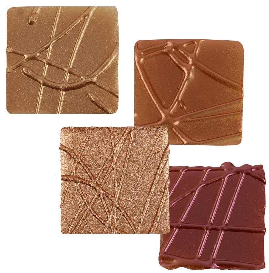 Getalenteerd analyseren Verdrag Chocolade Vierkant metallic