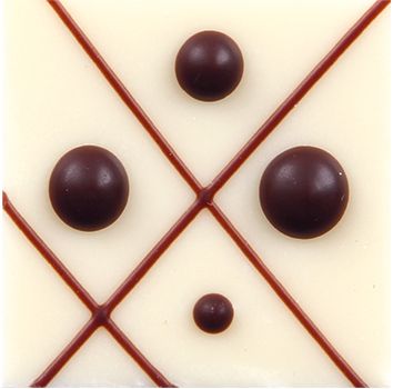 Droogte Zeemeeuw bout Chocolade Vierkant Spetters